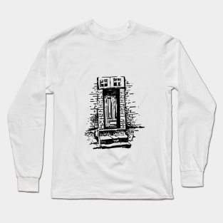 Ancient door. Graphic image. Long Sleeve T-Shirt